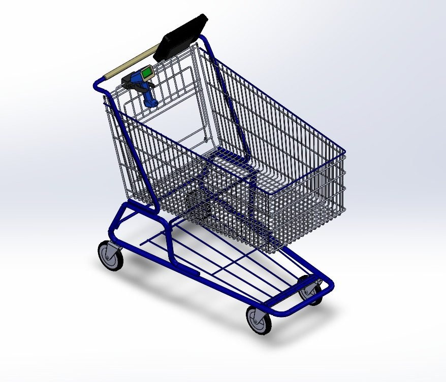 Chariot TechCart — vue 3D